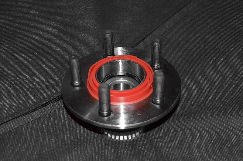 Hub centric rings mounted directly to the wheel hub